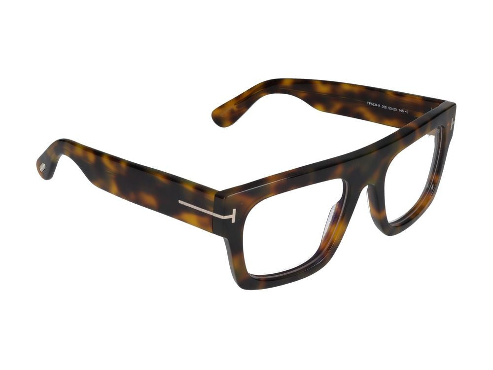 Tom Ford Tortoiseshell Oversized Frame Eyeglasses