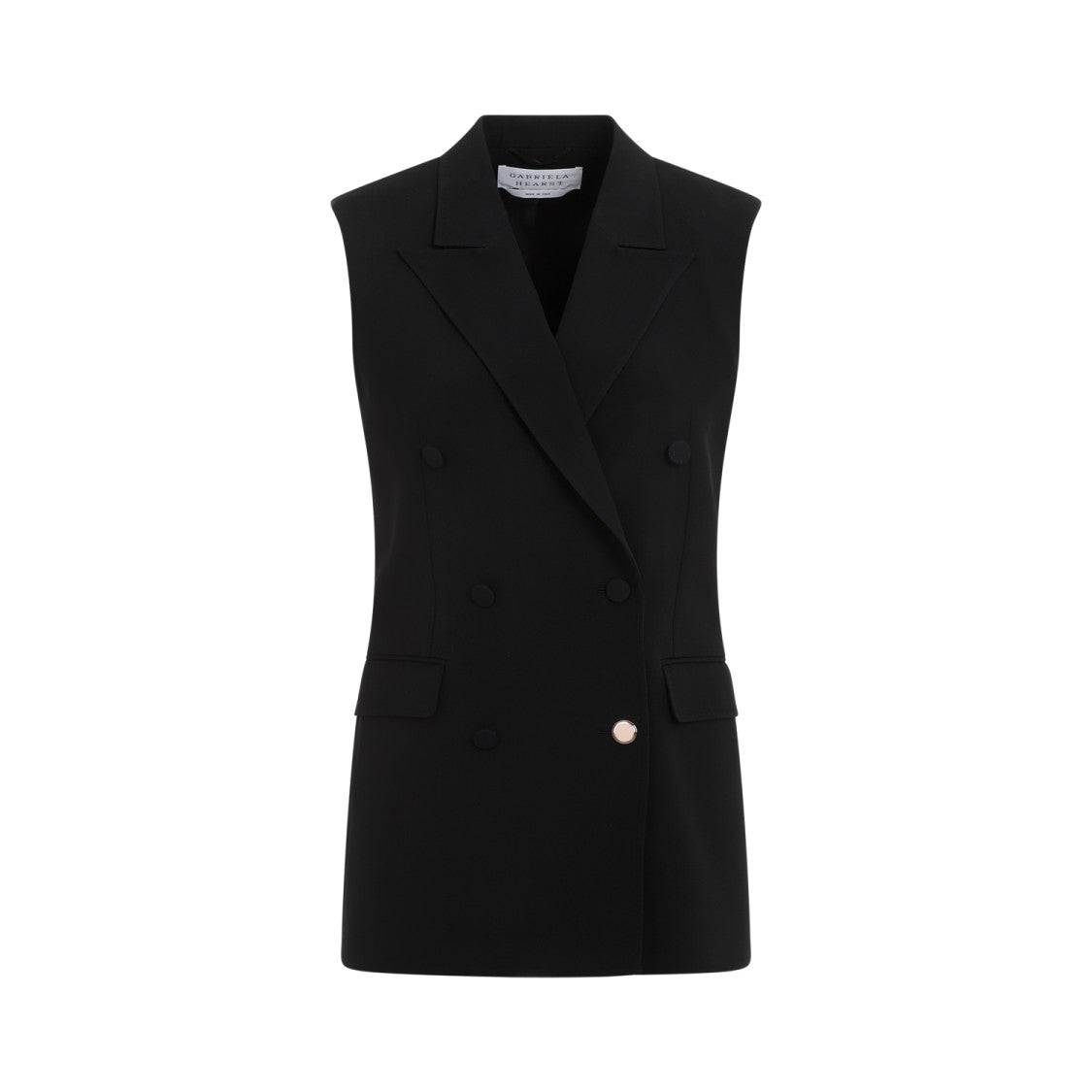 Gabriela Hearst Black Silk Mayte Vest