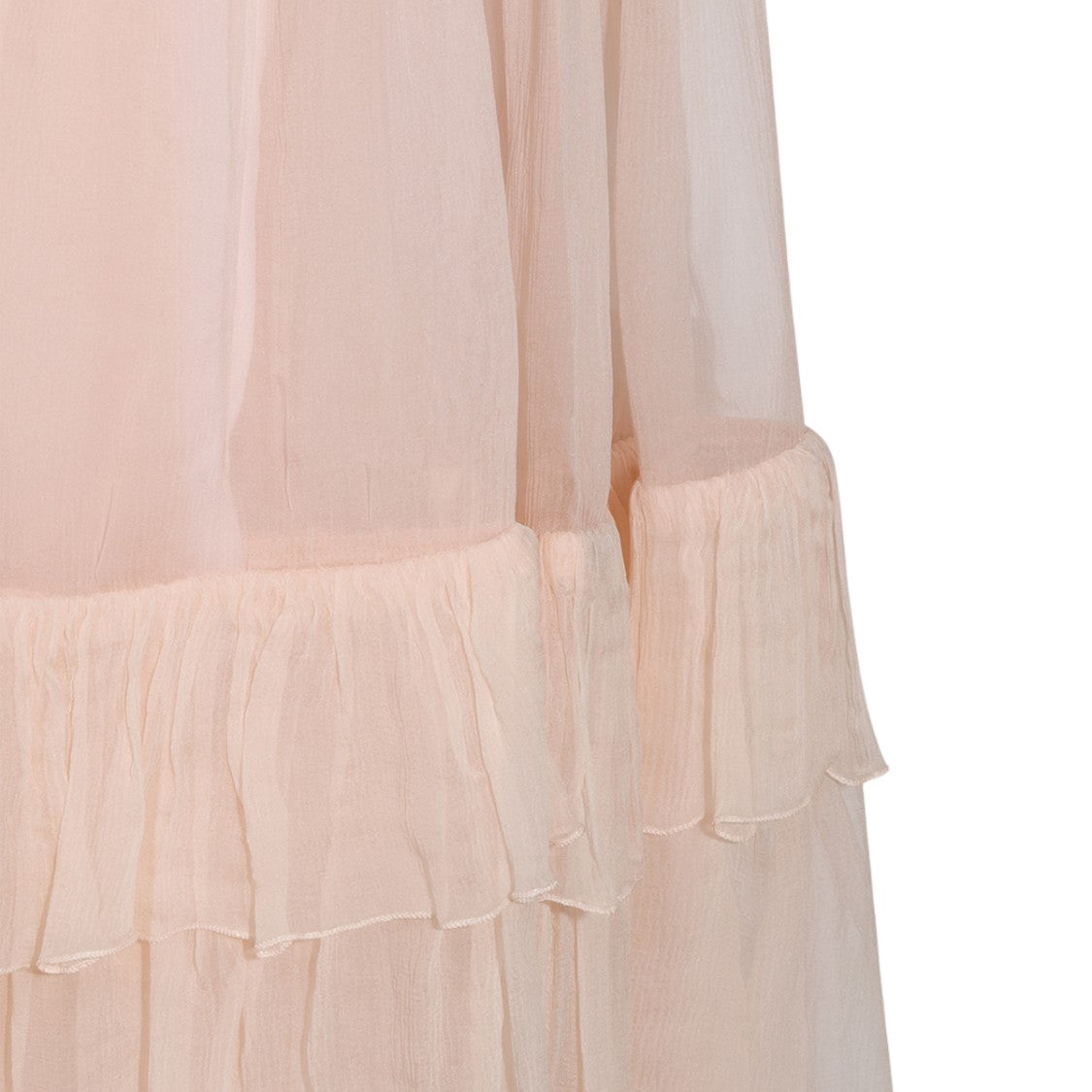 Chloé Tiered Ruffle Midi Skirt