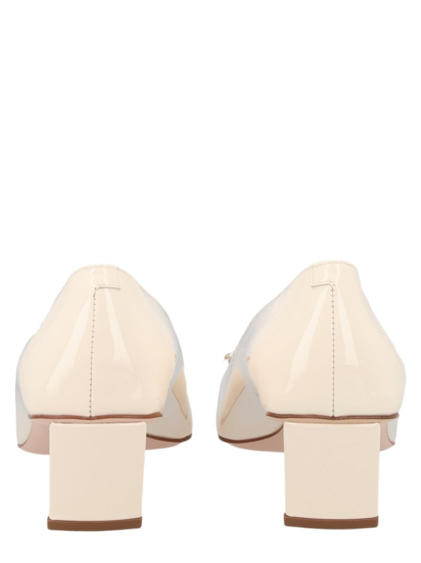 Roger Vivier Belle Vivier Square Toe Patent Calfskin Pumps