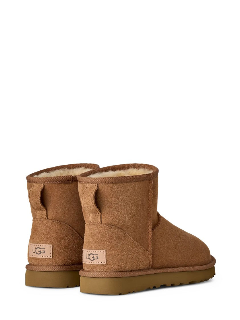 Ugg Ankle-High Suede Boots With Plush Twinface Lining