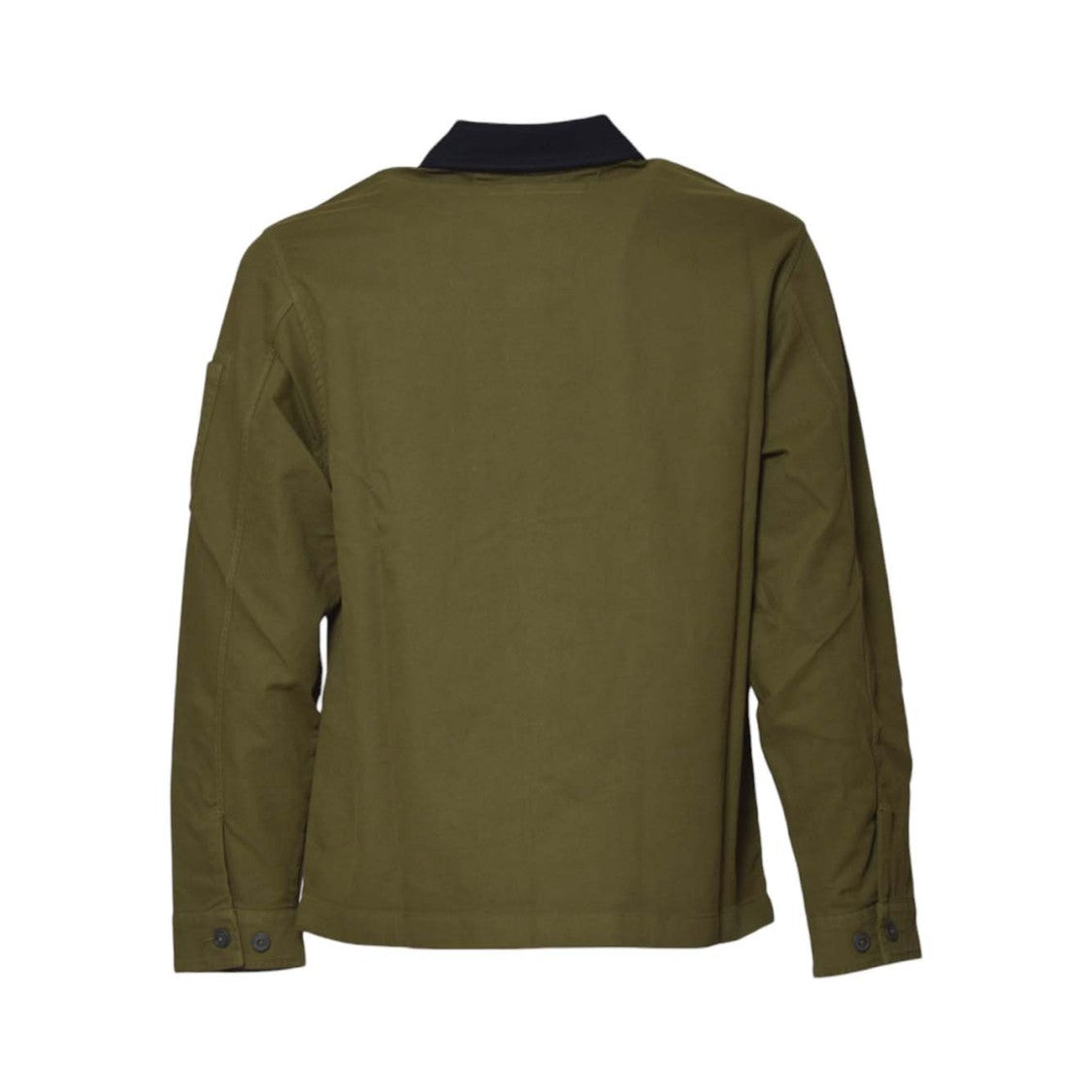 C.P. Company Structured Olive Green Jacket With Contrast Collar