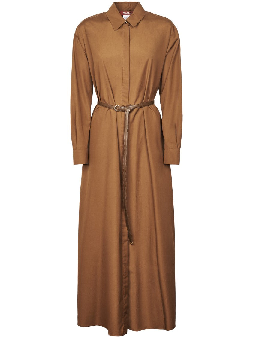 Max Mara Midi Dress With Classic Collar