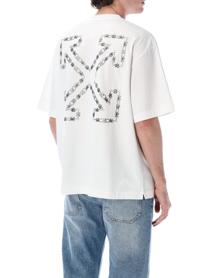 Off-White White Chain Arrow Skate Graphic T-Shirt