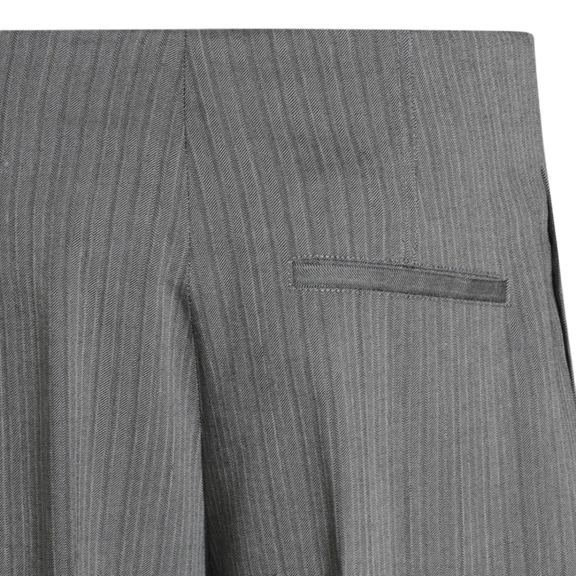 Alberta Ferretti Tailored Straight-Leg Trousers With Vertical Pinstripe Pattern