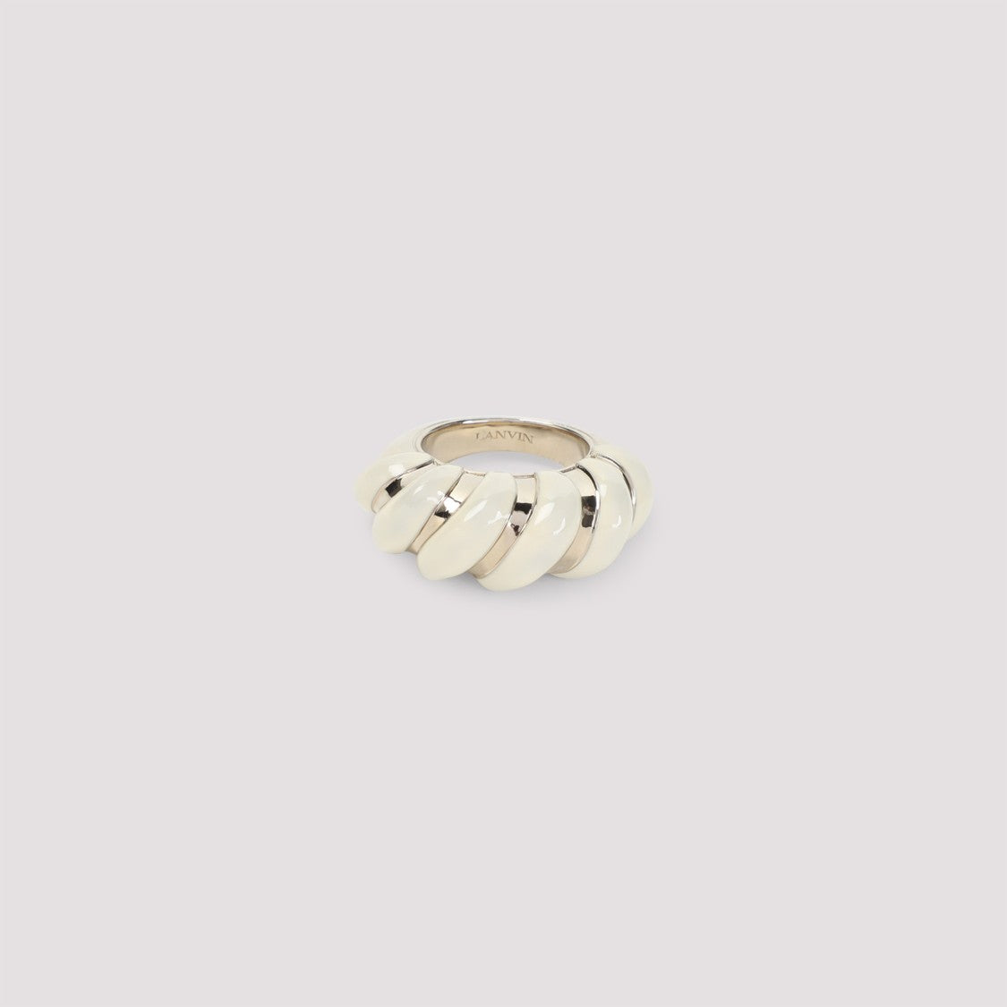 Lanvin Melodie Candy Off White Brass Ring