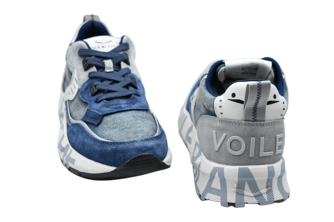 Voile Blanche Layered Design Low-Top Sneakers
