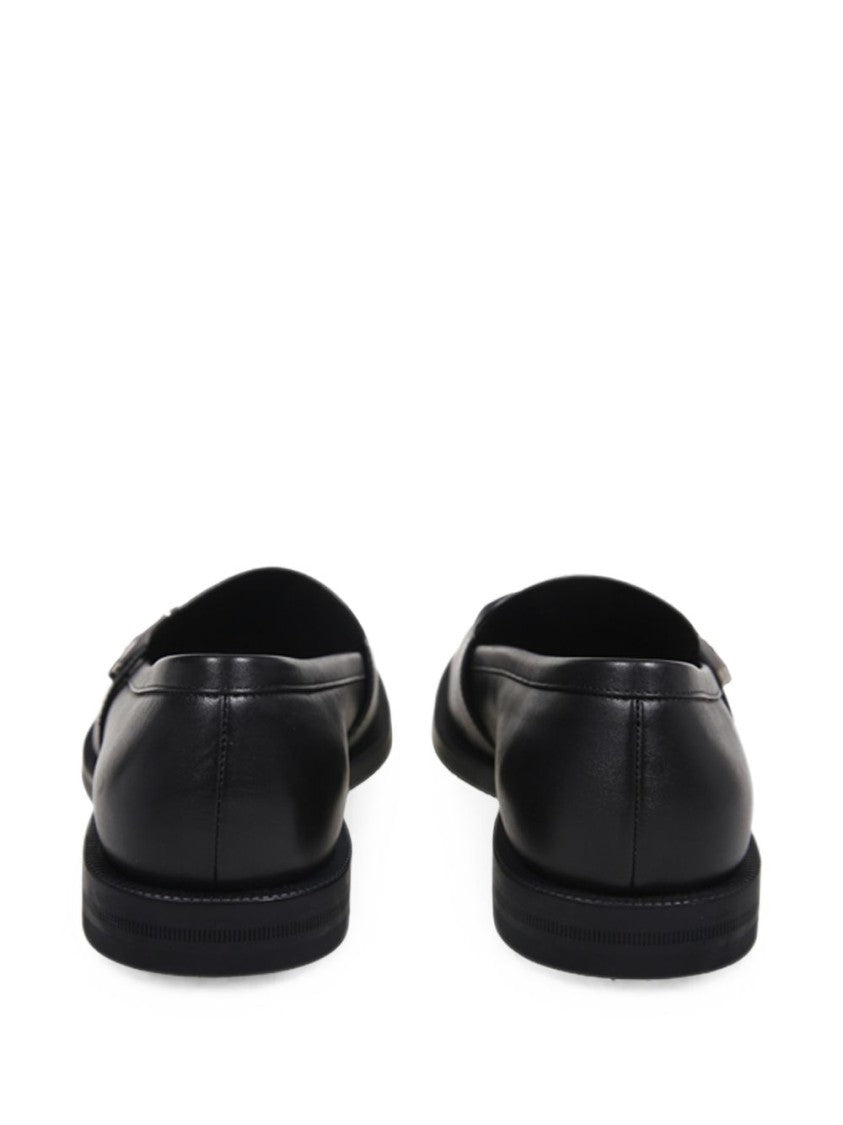 Gucci Double-G Smooth Leather Loafers