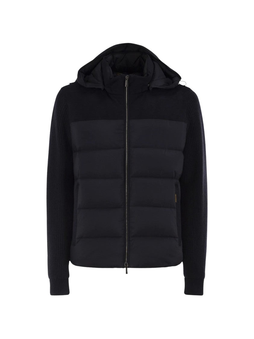 Moorer Allori Lsm Padded Knitted-Sleeve Jacket