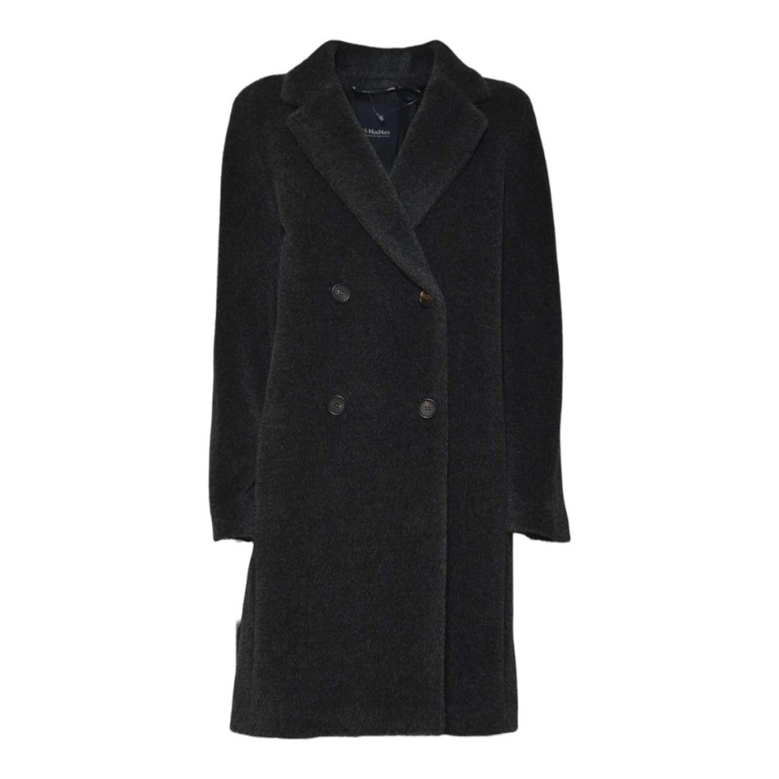 Max Mara Double-Breasted Long Coat With Classic Lapel