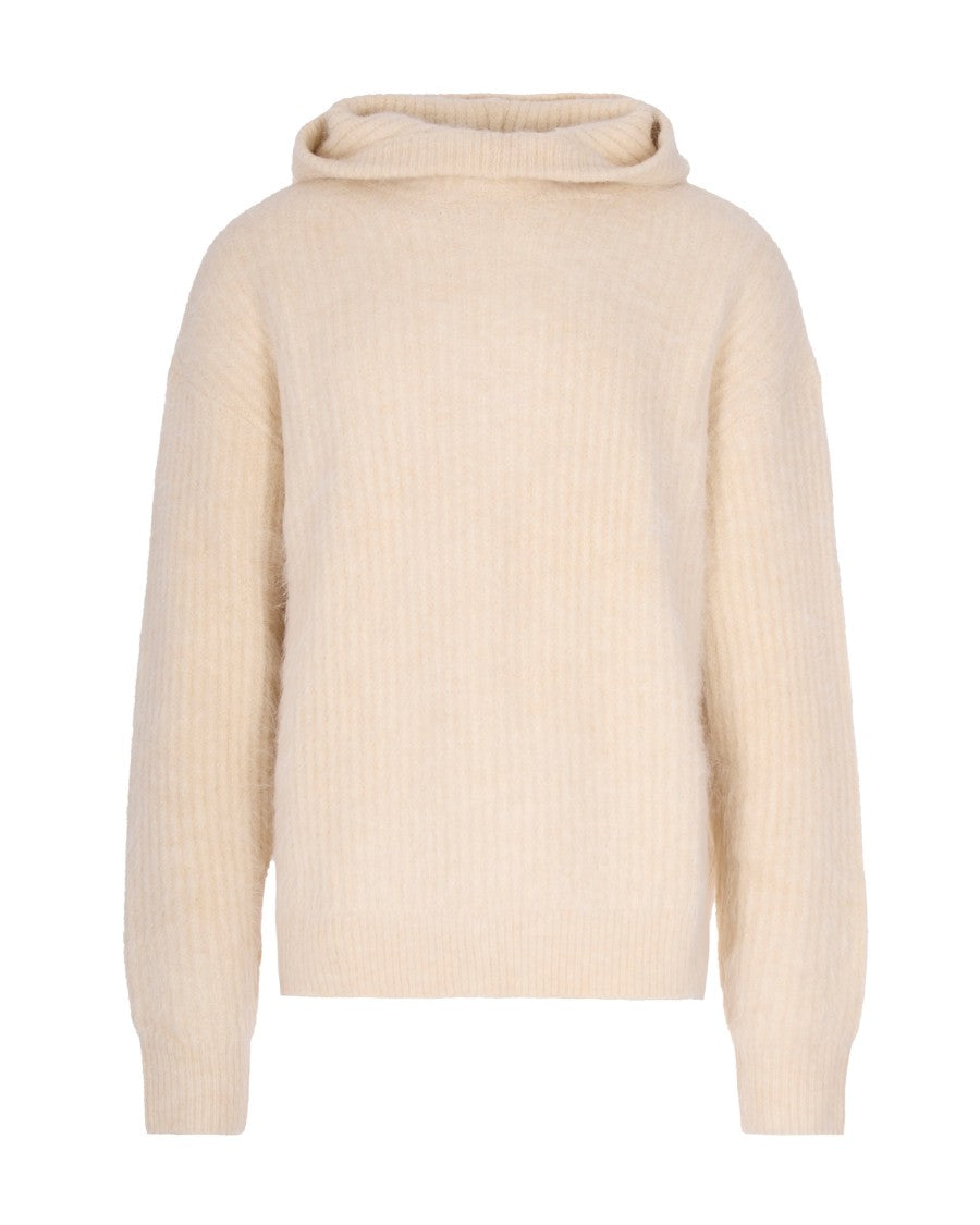 Cycle Brushed Ribbed Knit Hoodie Crafted