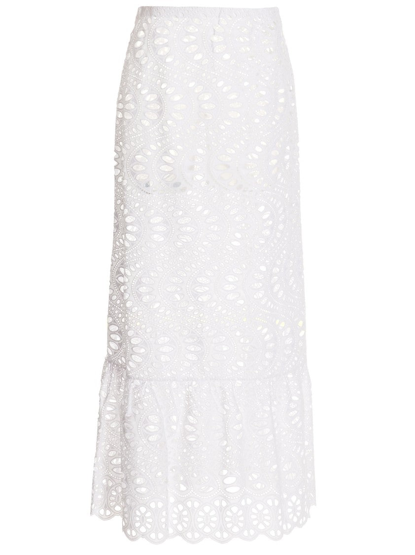 Giambattista Valli Long Cotton Skirt