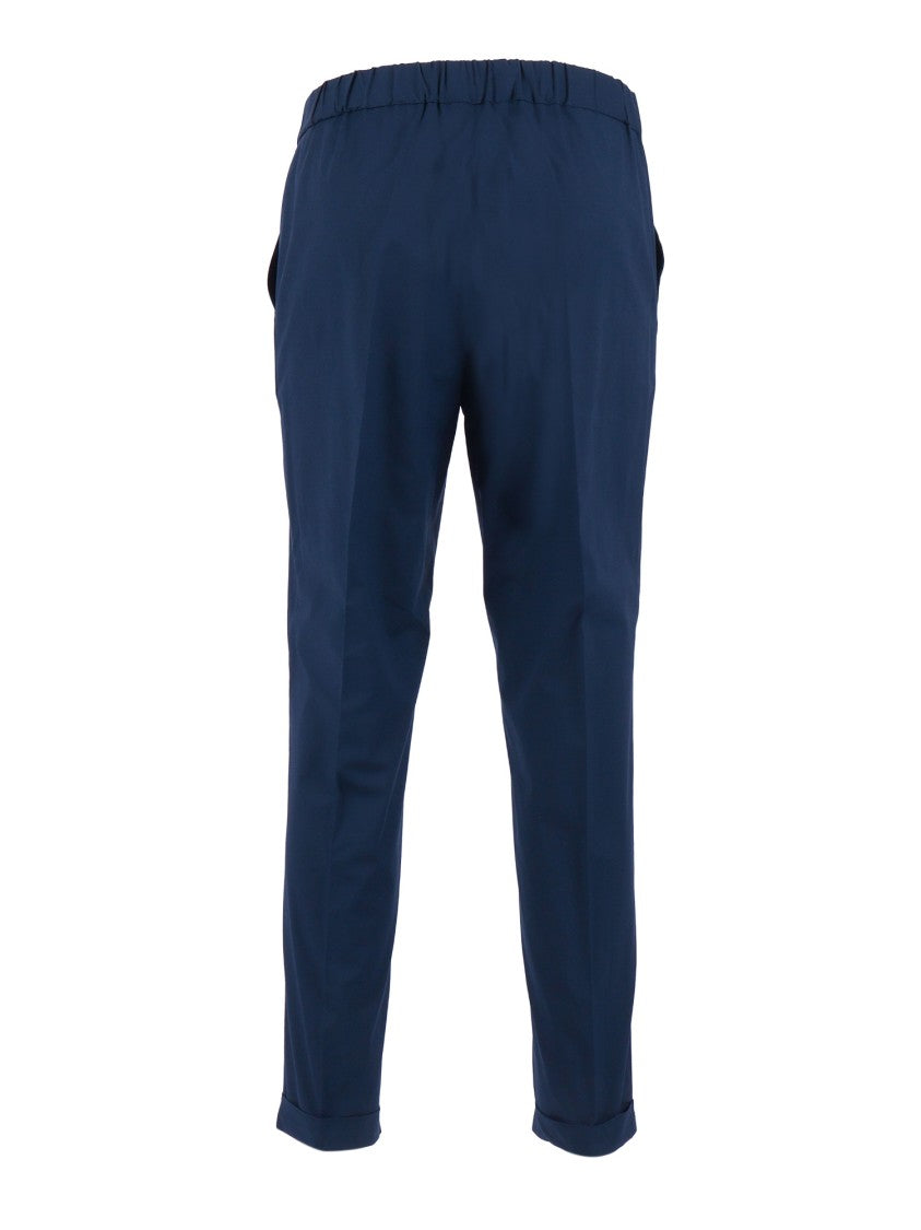 Antonelli Firenze Blue Relaxed Fit Cropped Straight-Leg Pants