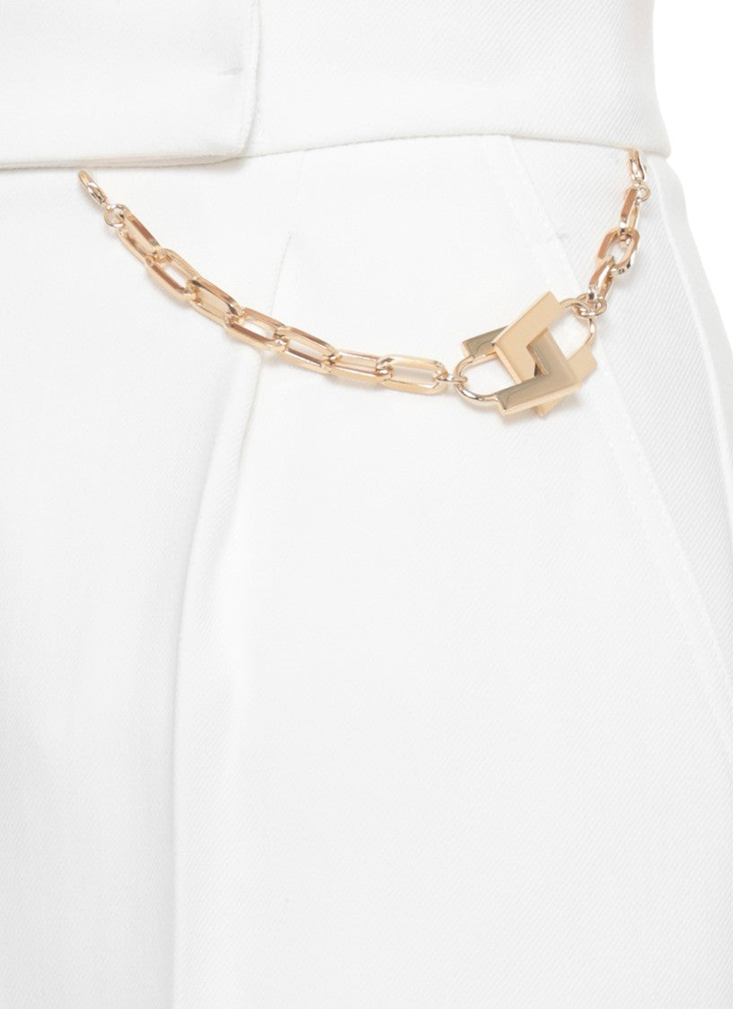 Elisabetta Franchi Shorts With Logoed Chain Shorts
