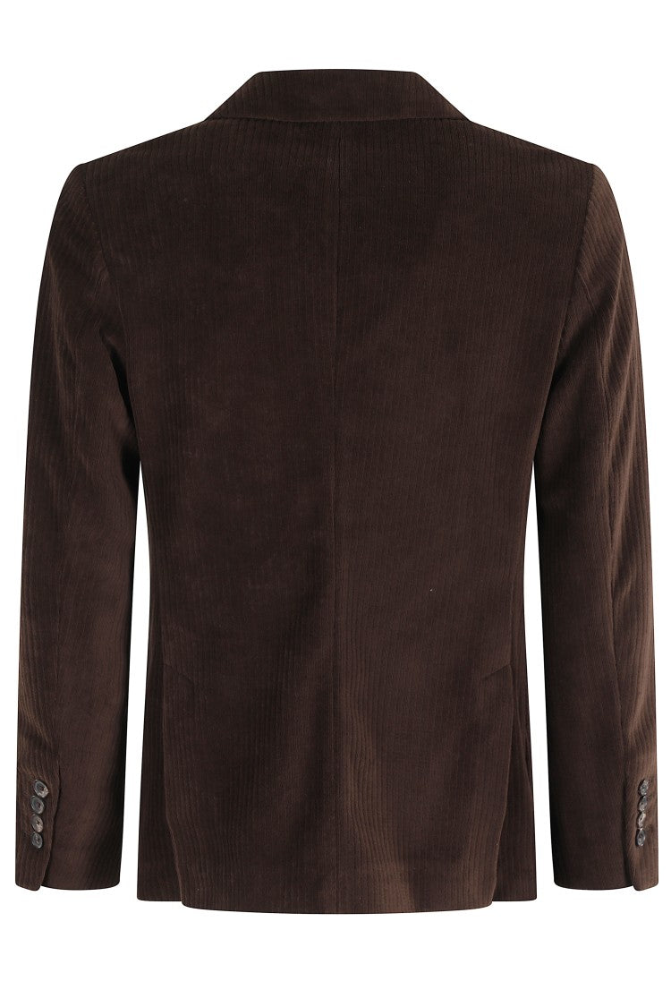 Circolo 1901 Corduroy Blazer With Ribbed Velvet Detailing