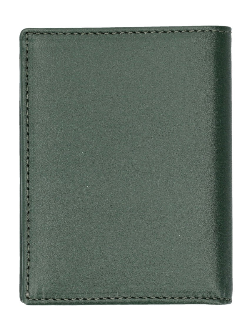 Comme Des Garçons Bifold Wallet In Deep Green