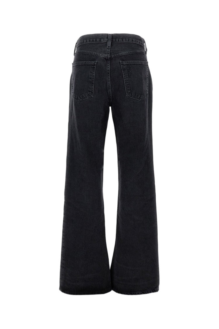 Agolde Wide-Leg Five-Pocket Denim Jeans With Relaxed Fit