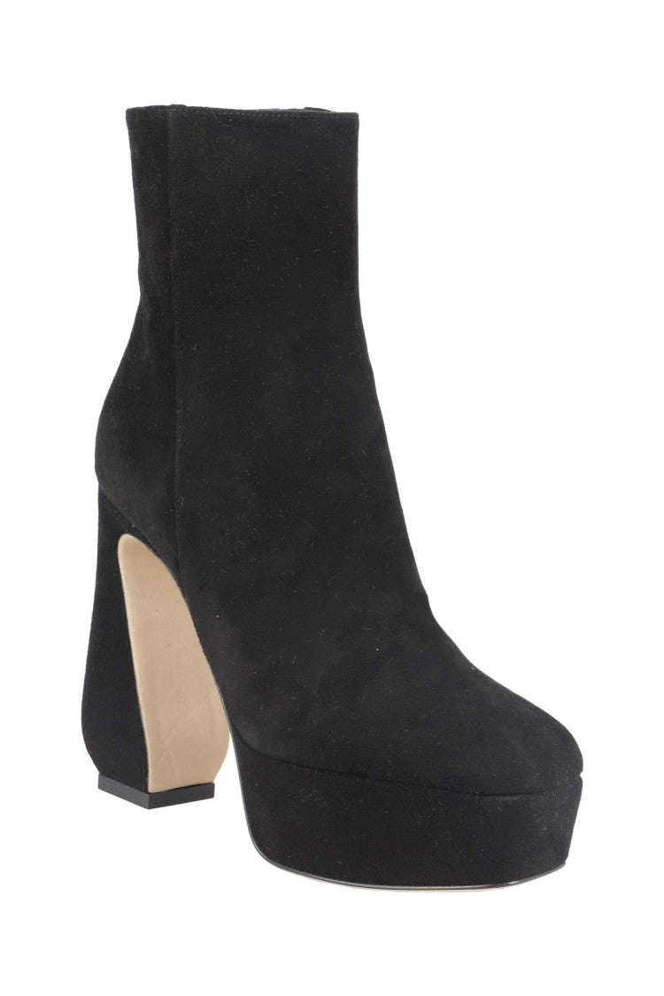 Si Rossi Black Suede Ankle Boots