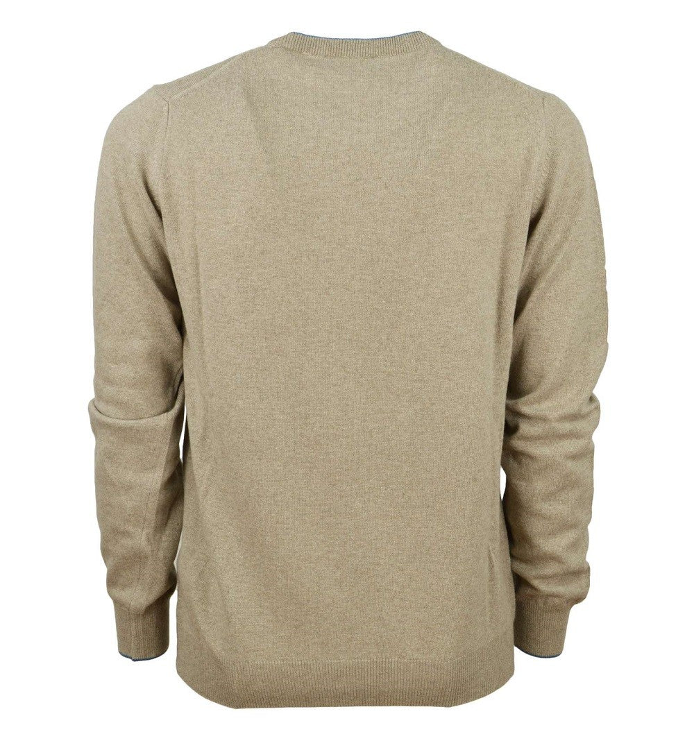 Harmont & Blaine Cashmere Blend Pullover With Contrasting Stripe