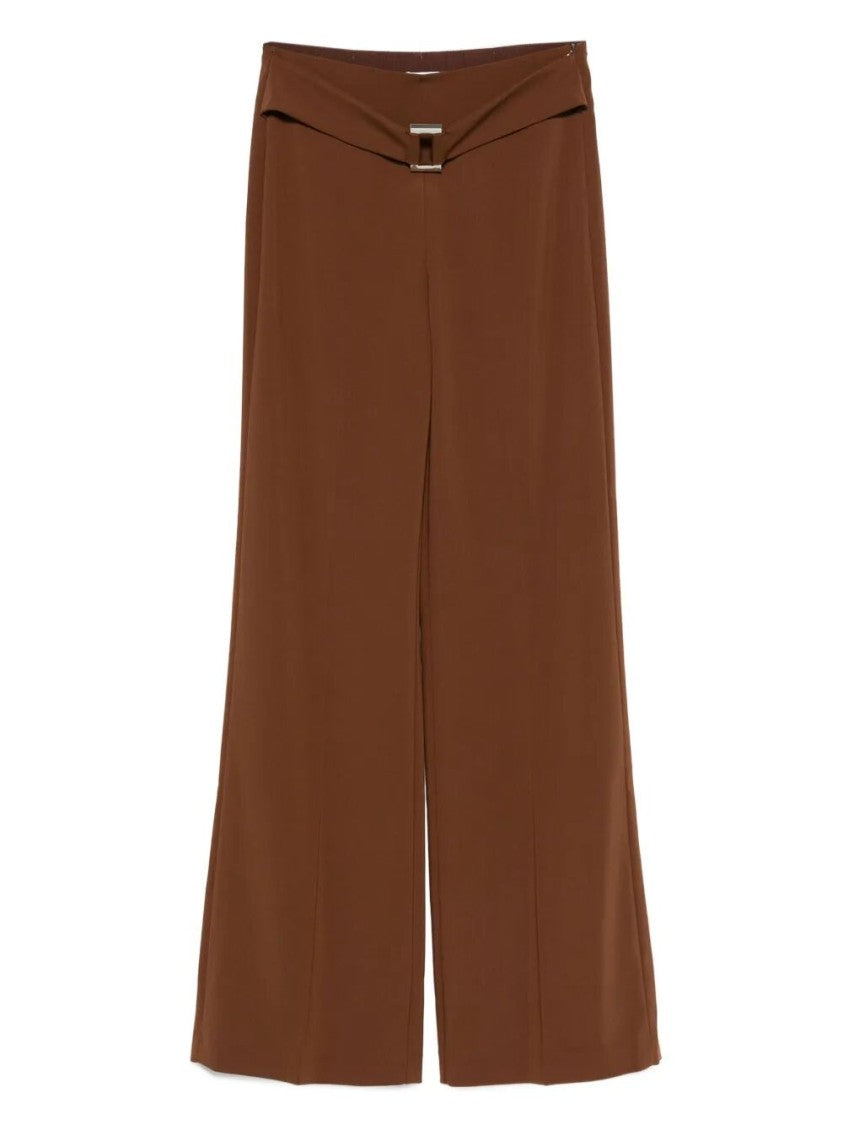 Patrizia Pepe Wide-Leg Trousers With Front Belt Detail