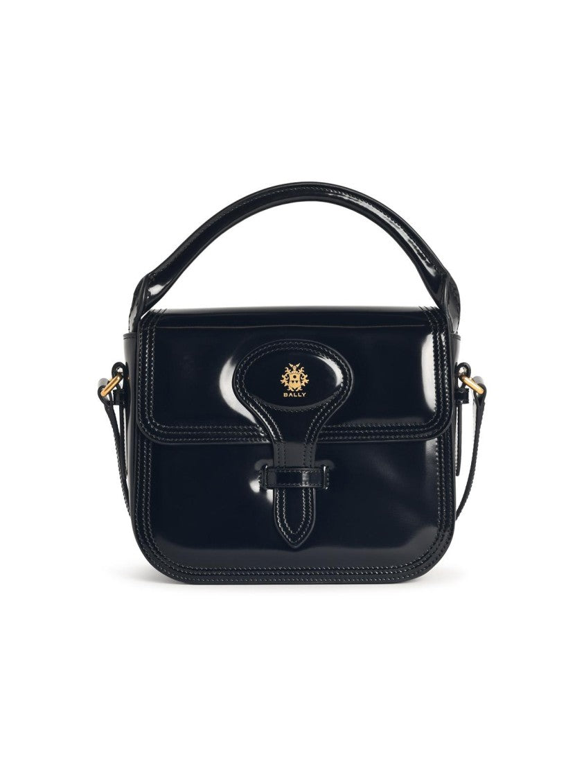 Bally 'Beckett' Black Leather Mini Bag