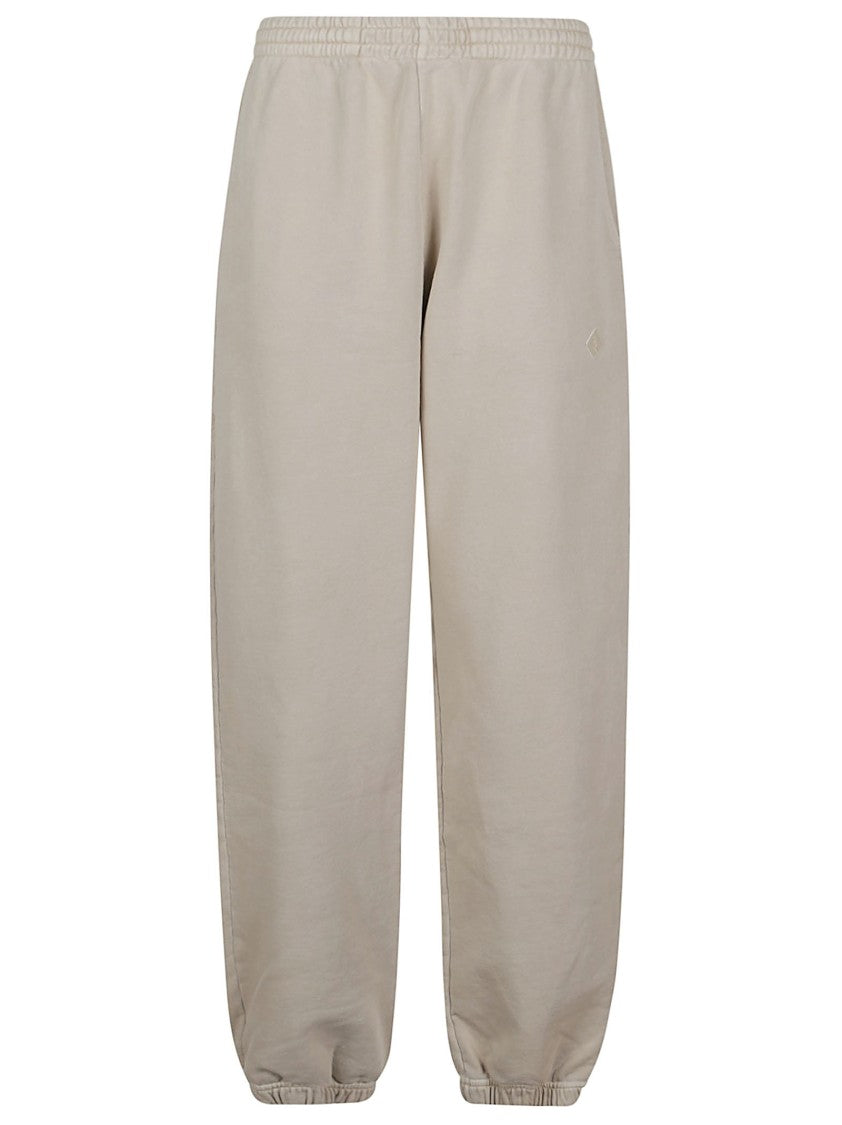 Haikure Beige Wide-Leg Pants With Elastic Waistband And Logo Detail