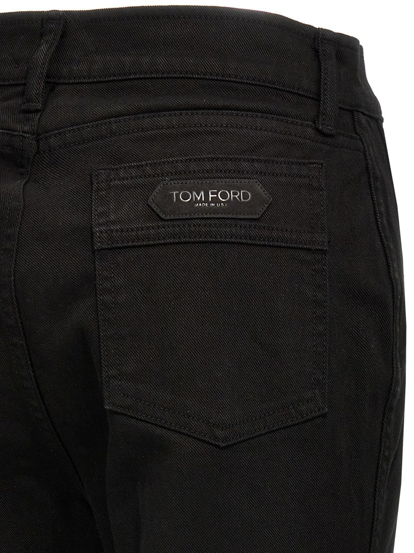 Tom Ford Stretch Twill Denim Wide Flare' Jeans