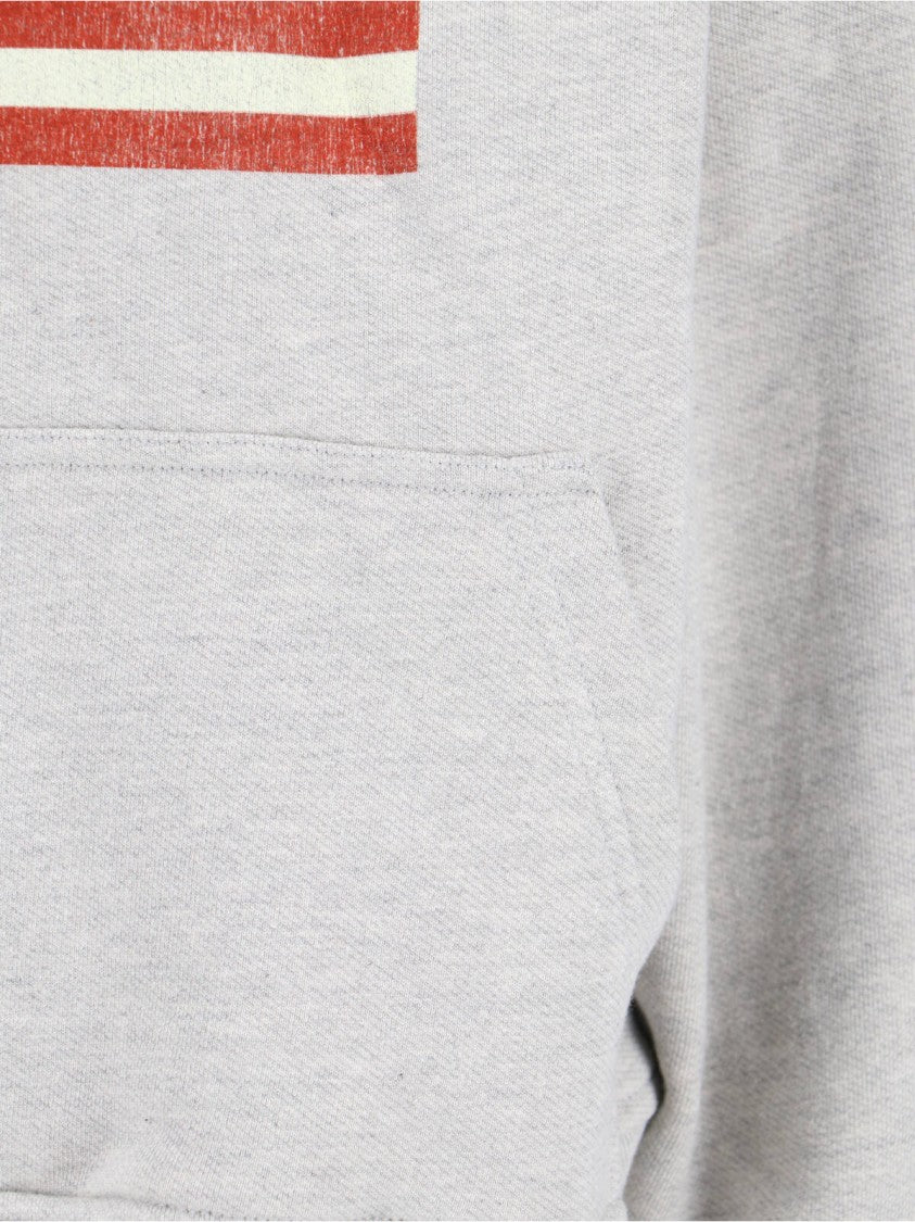 Rhude Classic Knit Grey Sweater With Ribbed Cuffs