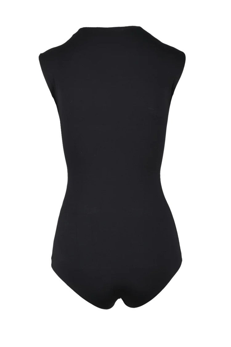 Sportmax Polyamide Elastane Bodysuit - Black