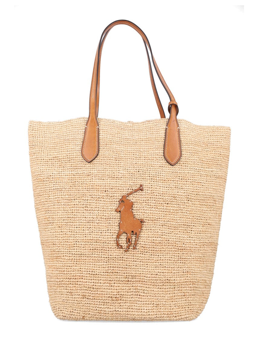 Polo Ralph Lauren Polo  Big Pony Large Raffia Tote