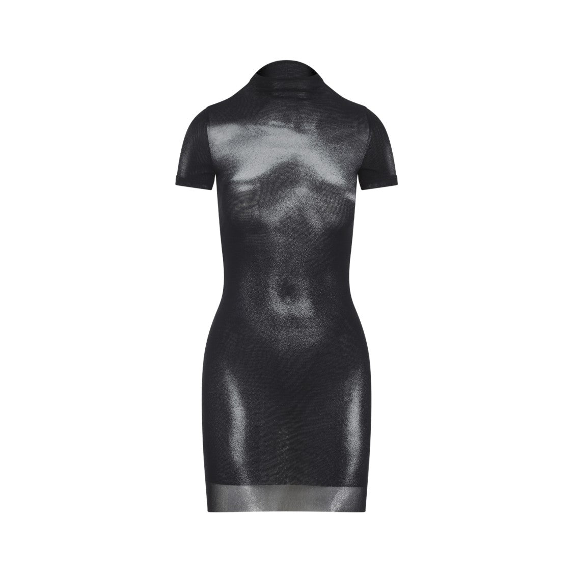 Jean Paul Gaultier Form-Fitting Mini Dress With Semi-Sheer Finish