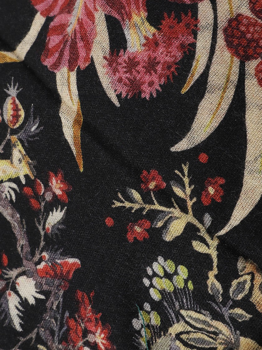 Etro Floral Wool Scarf