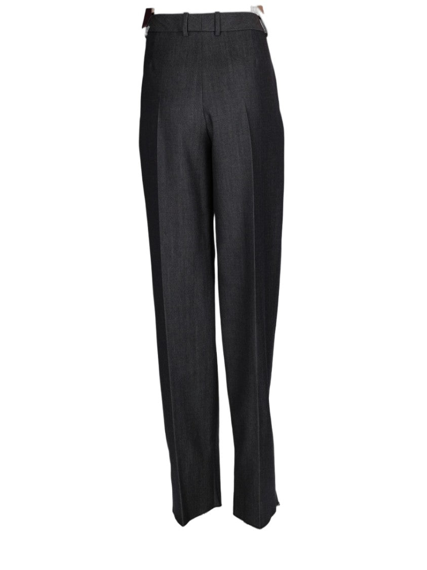 Balenciaga Tailored Wool Trousers With Straight-Leg Silhouette And Pressed Crease