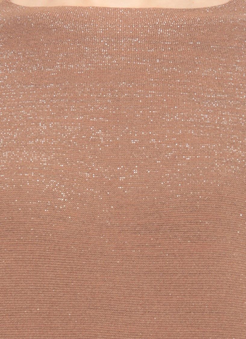 Fabiana Filippi Knee-Length Wool Blend Dress With Lurex Details