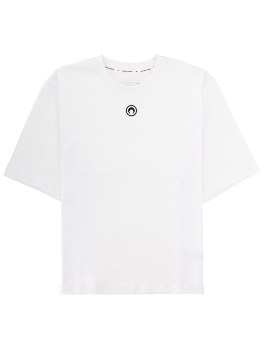 Marine Serre Neutral Boxy Fit Circular Emblem T-Shirt