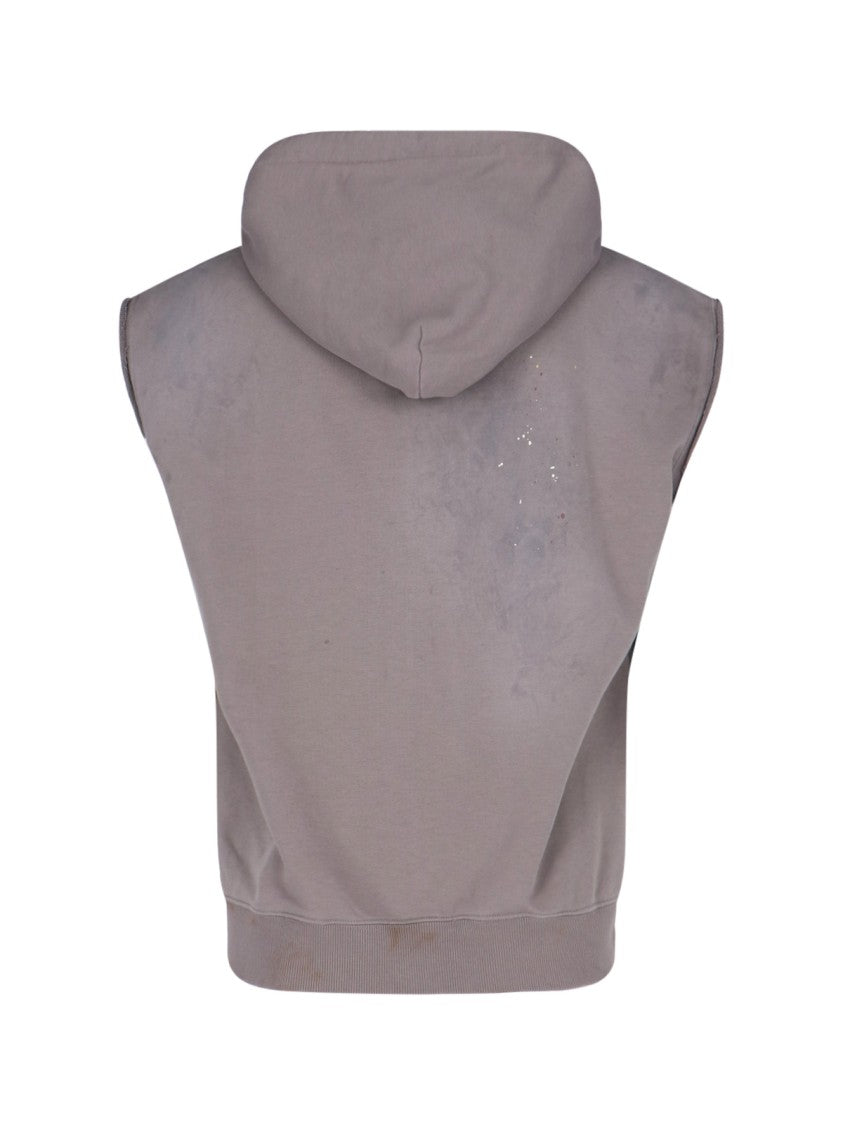 Mm6 By Maison Margiela "Numeric" Zip Hoodie – Grey