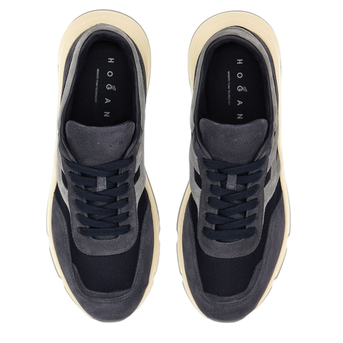 Hogan Leather Memory Foam Sneakers