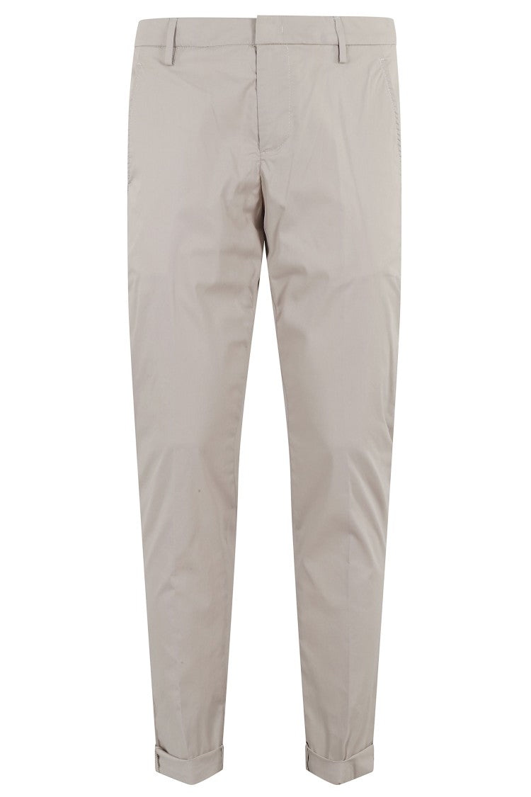 Dondup Beige Slim Chino Gaubert Poplin Cotton-Blend Chino Pants