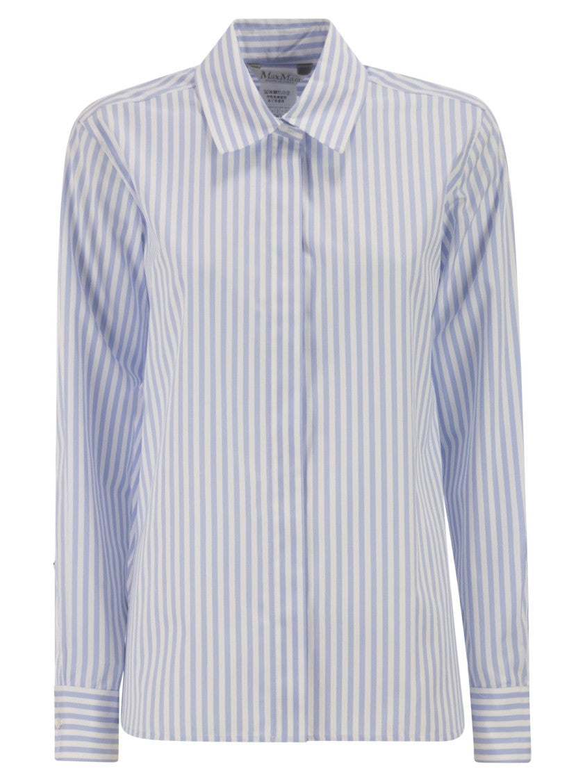 Max Mara Mxmaccenni - Striped Poplin Shirt