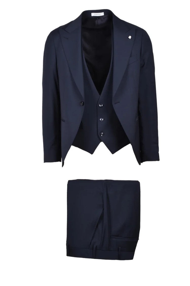 Alberto La Torre Virgin Wool Suit - Blue
