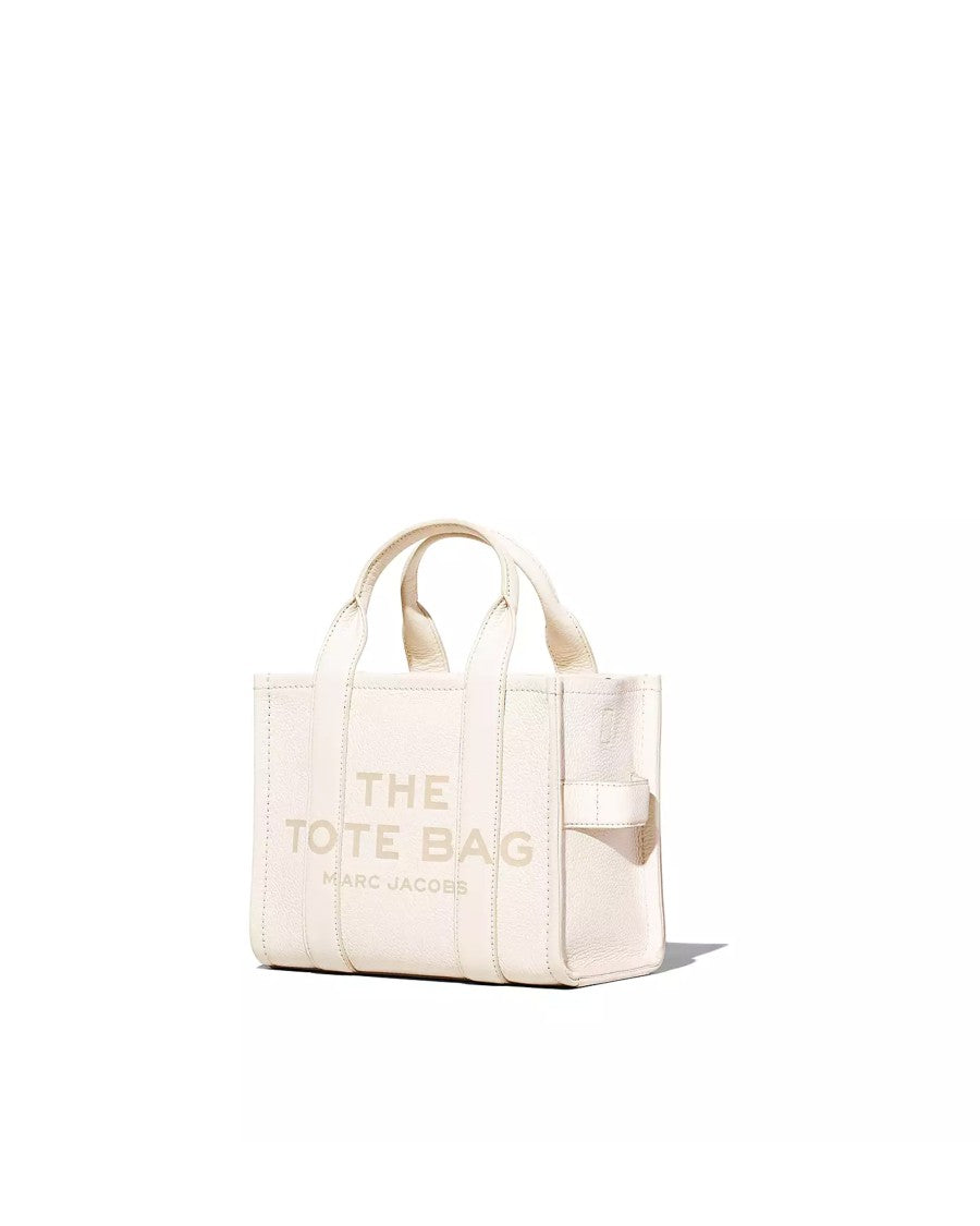 Marc Jacobs Structured Full-Grain Leather Small Tote With Adjustable Strap