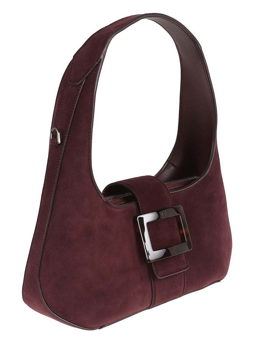 Roger Vivier Crescent-Shaped Handbag With Rectangular Buckle Detail