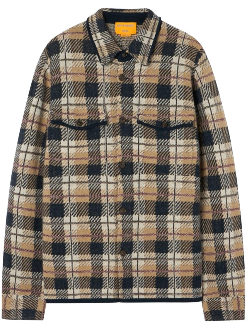 Guest In Residence Plaid Cashmere Shirt Jacket