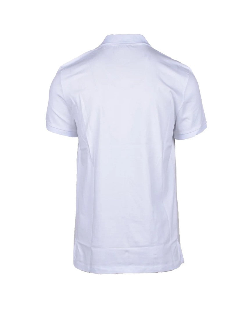 Bikkembergs White Cotton Stretch Polo Shirt