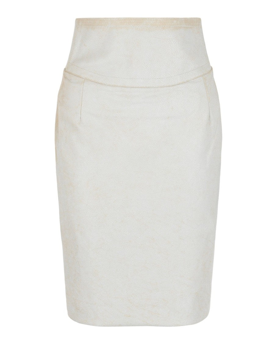 Givenchy Cutout Leather Pencil Skirt