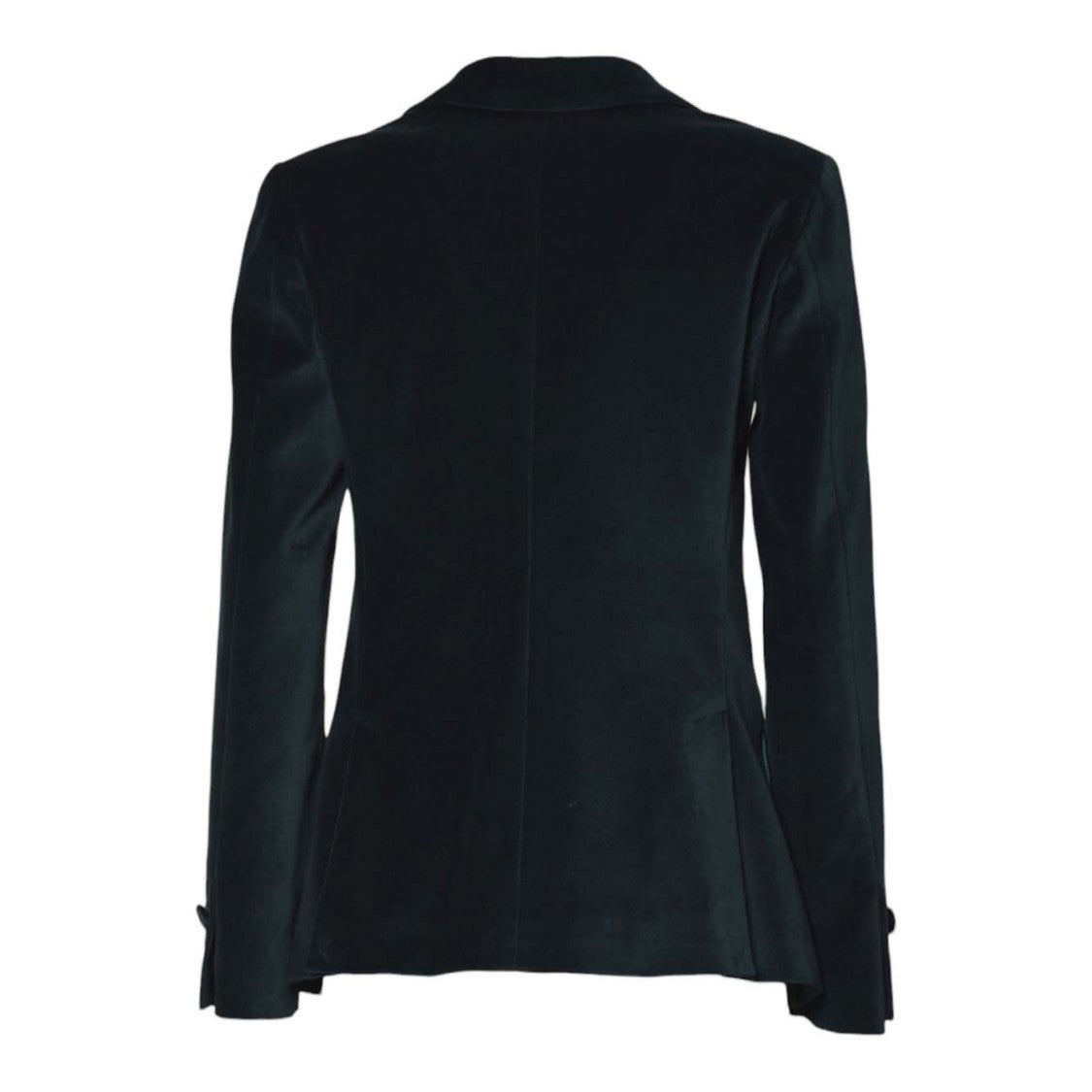 Merci Double-Breasted Tailored Blazer With Velvet Texture