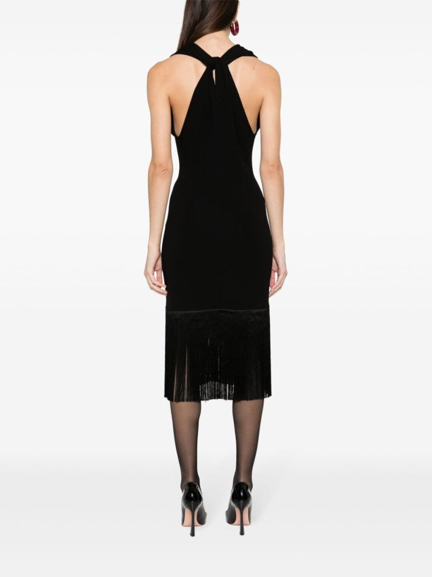 Ferragamo Sleeveless Black Midi Dress