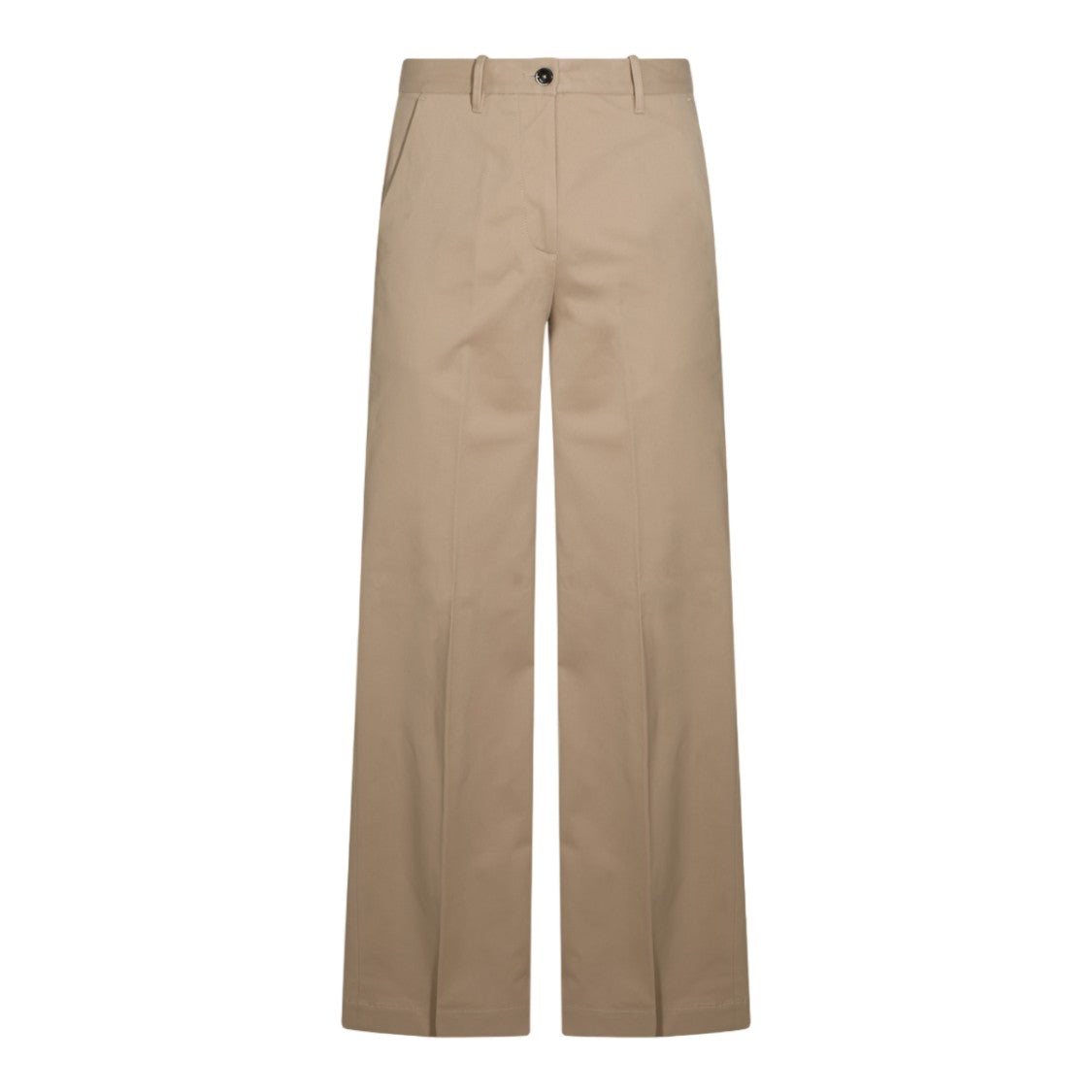 Nine In The Morning Tailored Buttoned Flap Pockets Straight-Leg Pants