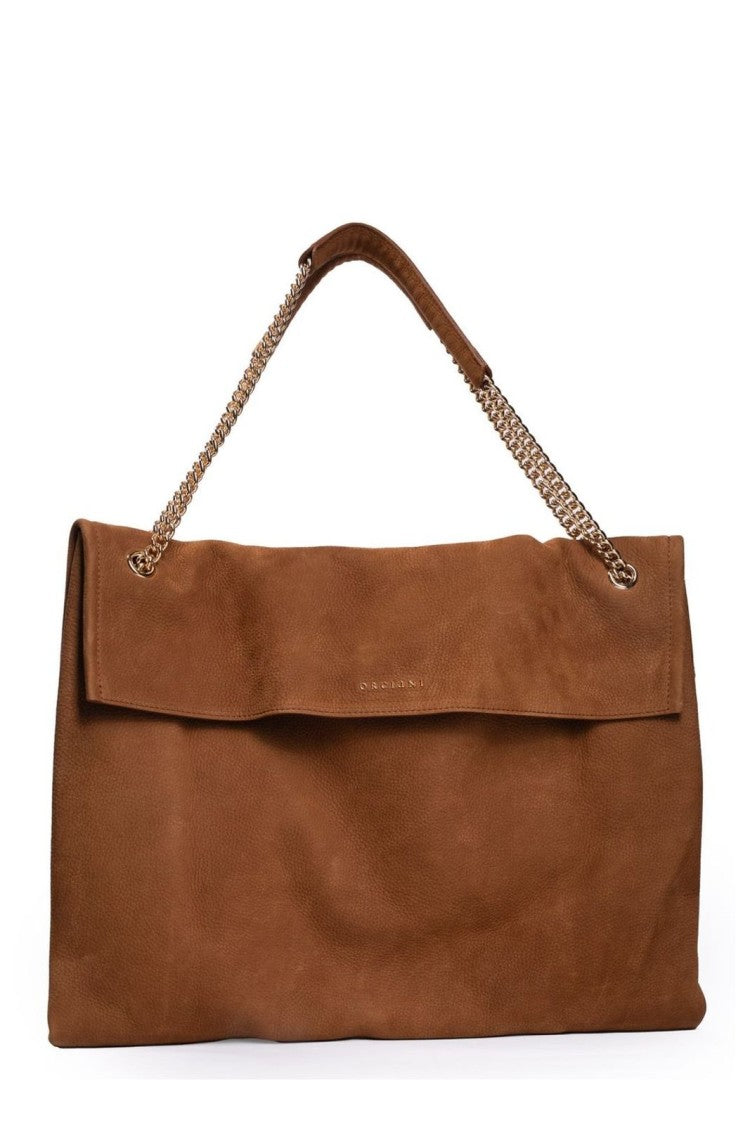 Claudio Orciani Structured Calf Leather Tote Bag With Minimalist Design