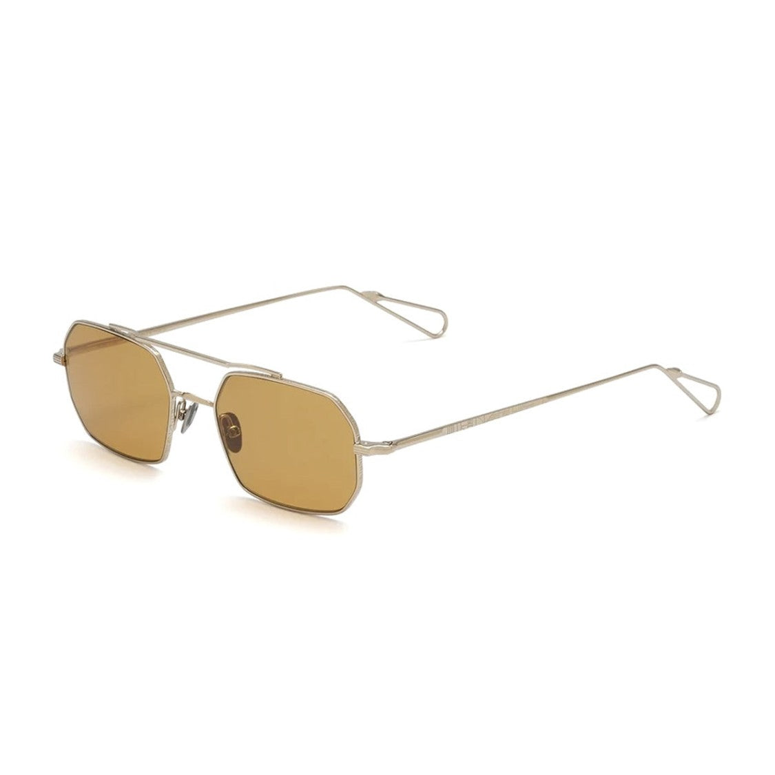 Ahlem Grey Gold Clovis Honey Accent Metal Sunglasses